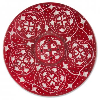 Specksteinschale rot (Stäbchenhalter) 10,5cm